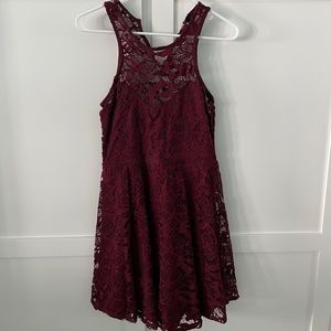 Material Girl Lace Skater Dress - large